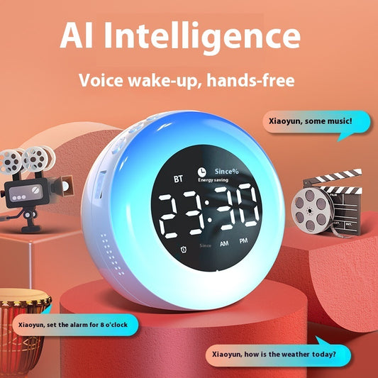 Intelligent Bluetooth Alarm Clock Audio AI Voice Assistant